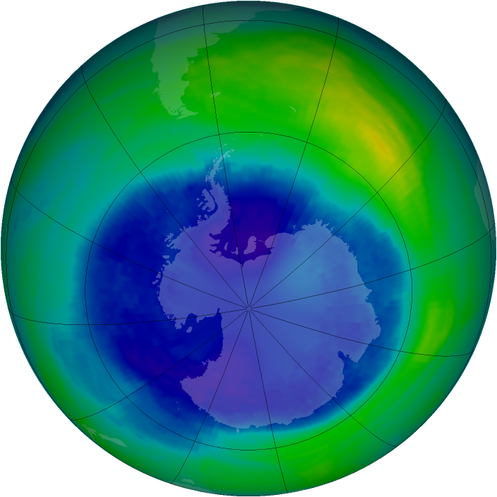 Ozone Map 1993-09-06
